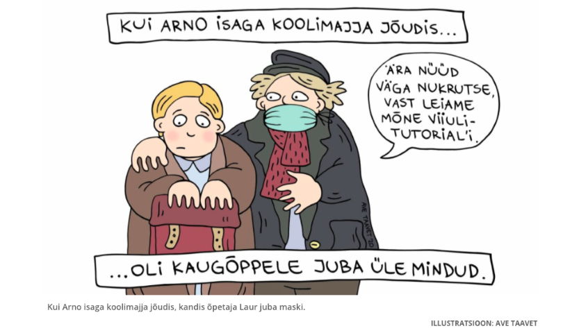 Caricature by Ave Taavet